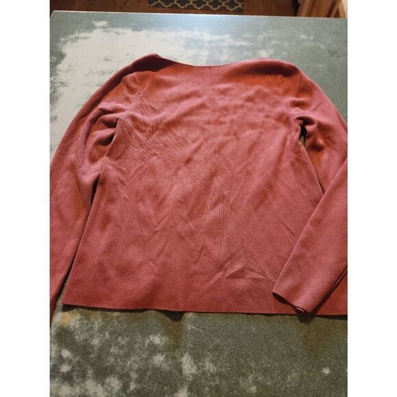 MM Lafleur rose pink ribbed sweater top sz Small - Picture 1 of 4